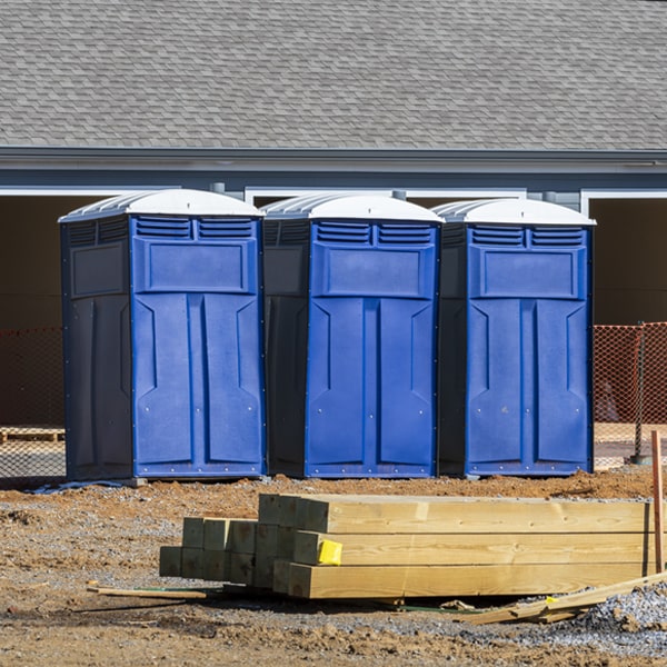 are there any restrictions on where i can place the porta potties during my rental period in Olmitz KS